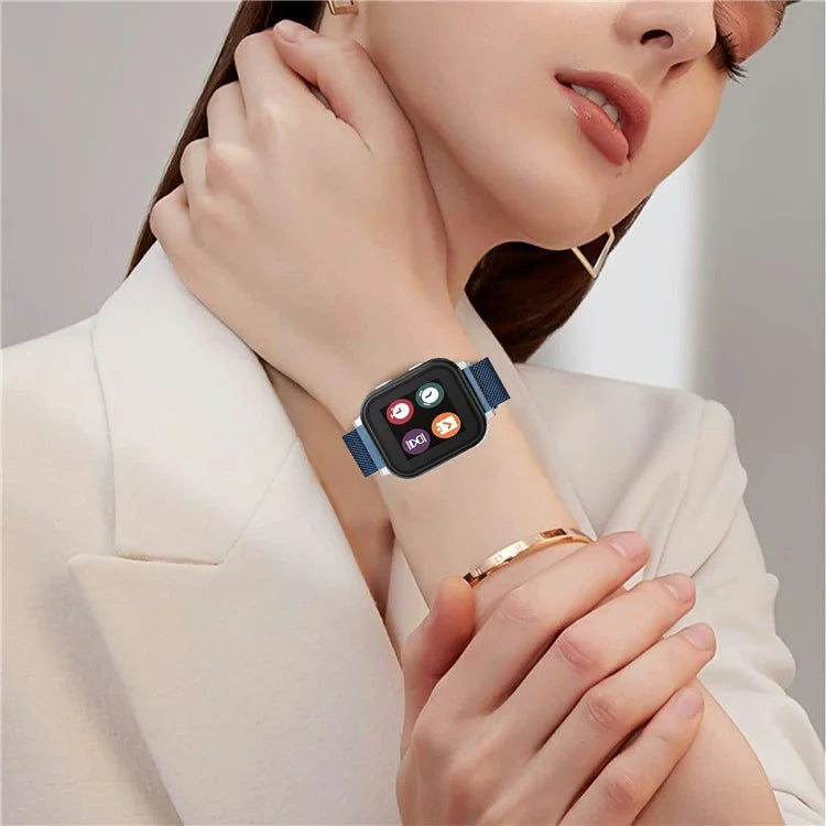 For Verizon Gizmo Watch 3 Milanese Strap Replacement Stainless Steel Magnetic Watch Band