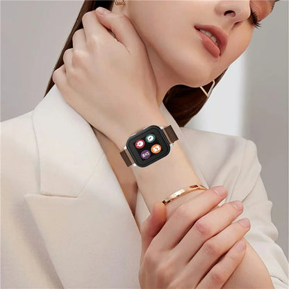 For Verizon Gizmo Watch 3 Milanese Strap Replacement Stainless Steel Magnetic Watch Band