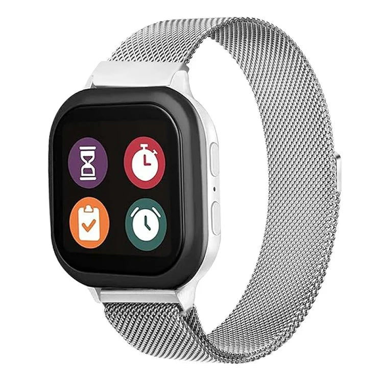 For Verizon Gizmo Watch 3 Milanese Smart Watch Band Stainless Steel Breathable Wrist Strap