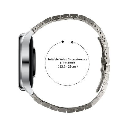 For Huawei Watch GT 3 Pro 46mm Watchband Metal Strap Replacement with Butterfly Buckle