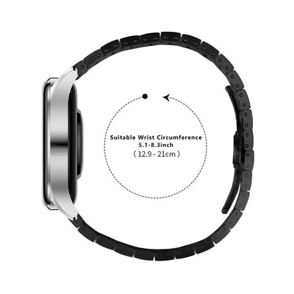 For Huawei Watch GT 3 SE Replacement Strap 1-Bead Stainless Steel Metal Watch Band