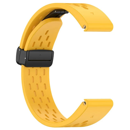KALEBOL KLB-DDGJ-001 For Garmin Fenix 7S / 7S Pro QuickFit 20mm Silicone Band Magnetic Folding Buckle Watch Strap
