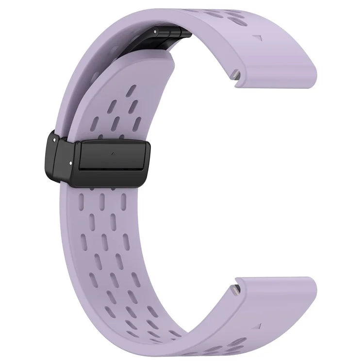 KALEBOL KLB-DDGJ-001 For Garmin Fenix 7 / 7 Pro QuickFit 22mm Silicone Watch Band with Magnetic Folding Buckle
