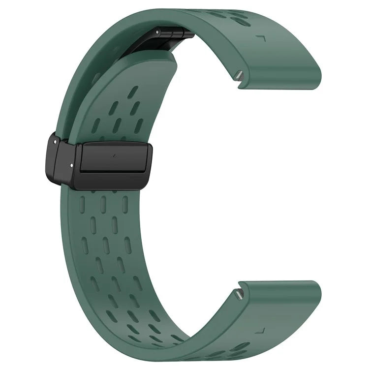 KALEBOL KLB-DDGJ-001 For Garmin Fenix 7X / 7X Pro Watch Band QuickFit 26mm Silicone Strap Magnetic Folding Buckle