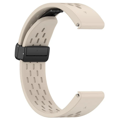 KALEBOL KLB-DDGJ-001 For Garmin Fenix 7X / 7X Pro Watch Band QuickFit 26mm Silicone Strap Magnetic Folding Buckle