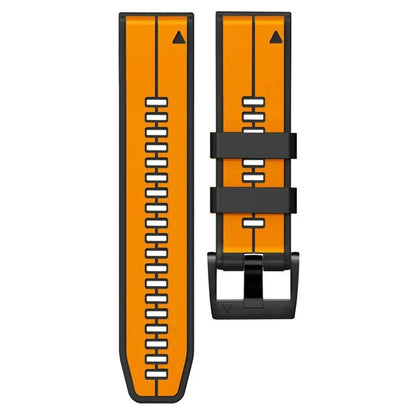 KALEBOL KLB-ZWGJ-001 For Garmin Fenix 7 / 7 Pro Silicone Watch Band QuickFit 22mm Dual Color Strap