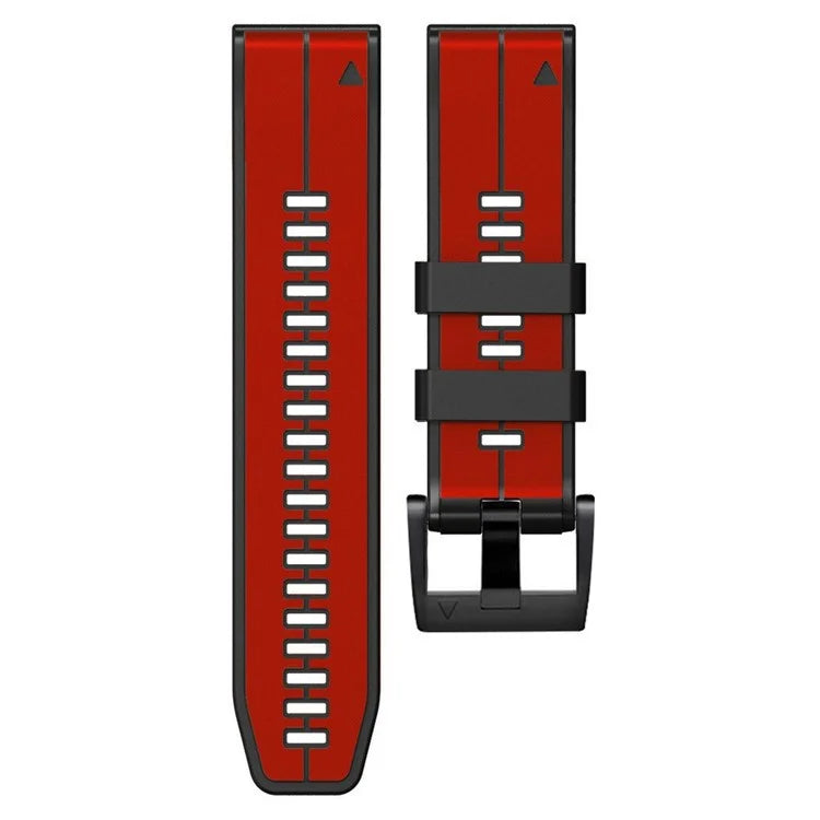 KALEBOL KLB-ZWGJ-001 For Garmin Fenix 7 / 7 Pro Silicone Watch Band QuickFit 22mm Dual Color Strap