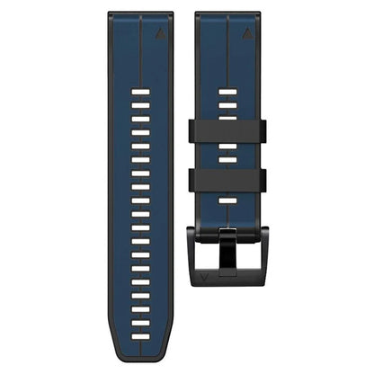 KALEBOL KLB-ZWGJ-001 For Garmin Fenix 7 / 7 Pro Silicone Watch Band QuickFit 22mm Dual Color Strap