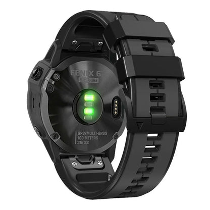 KALEBOL KLB-ZWGJ-001 For Garmin Fenix 7 / 7 Pro Silicone Watch Band QuickFit 22mm Dual Color Strap
