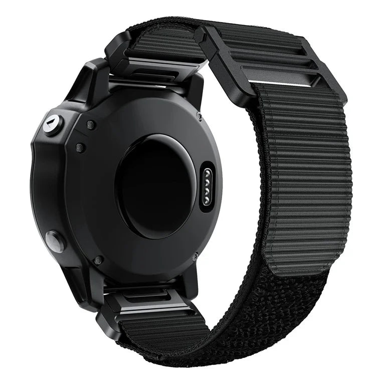 KALEBOL KLB-MSTNL-001 For Garmin Fenix 7X / 7X Pro Watch Band QuickFit 26mm Nylon Loop Strap