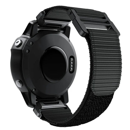 KALEBOL KLB-MSTNL-001 For Garmin Fenix 7X / 7X Pro Watch Band QuickFit 26mm Nylon Loop Strap