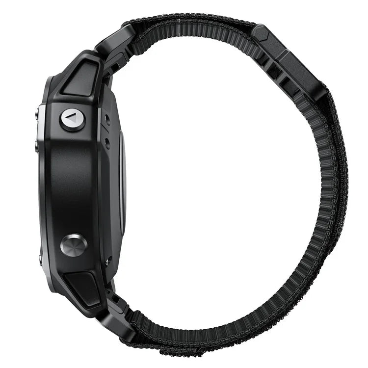 KALEBOL KLB-MSTNL-001 For Garmin Fenix 7X / 7X Pro Watch Band QuickFit 26mm Nylon Loop Strap