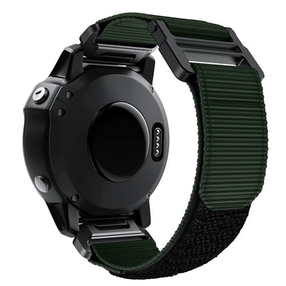 KALEBOL KLB-MSTNL-001 For Garmin Fenix 7X / 7X Pro Watch Band QuickFit 26mm Nylon Loop Strap