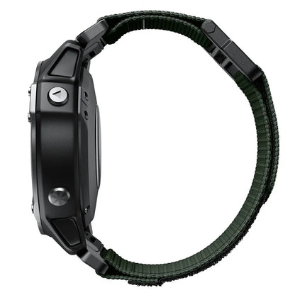 KALEBOL KLB-MSTNL-001 For Garmin Fenix 7X / 7X Pro Watch Band QuickFit 26mm Nylon Loop Strap