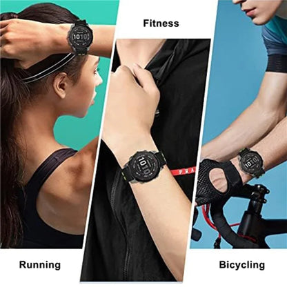 KALEBOL KLB-SSGJ-003 For Garmin Fenix 7X / 7X Pro Watch Band QuickFit 26mm Magnetic Buckle Silicone Band