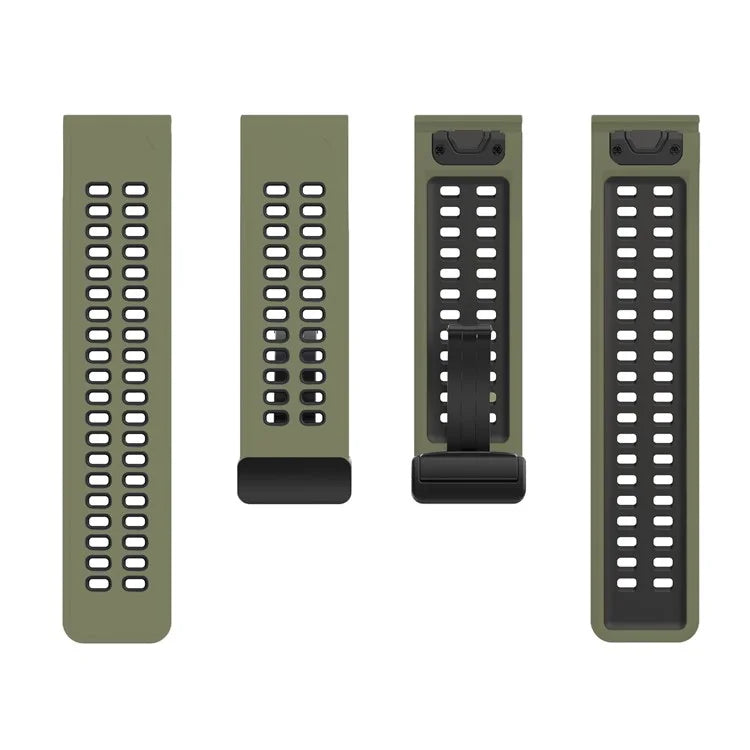 KALEBOL KLB-SSGJ-003 For Garmin Fenix 7X / 7X Pro Watch Band QuickFit 26mm Magnetic Buckle Silicone Band