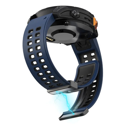 KALEBOL KLB-SSGJ-003 For Garmin Fenix 7X / 7X Pro Watch Band QuickFit 26mm Magnetic Buckle Silicone Band