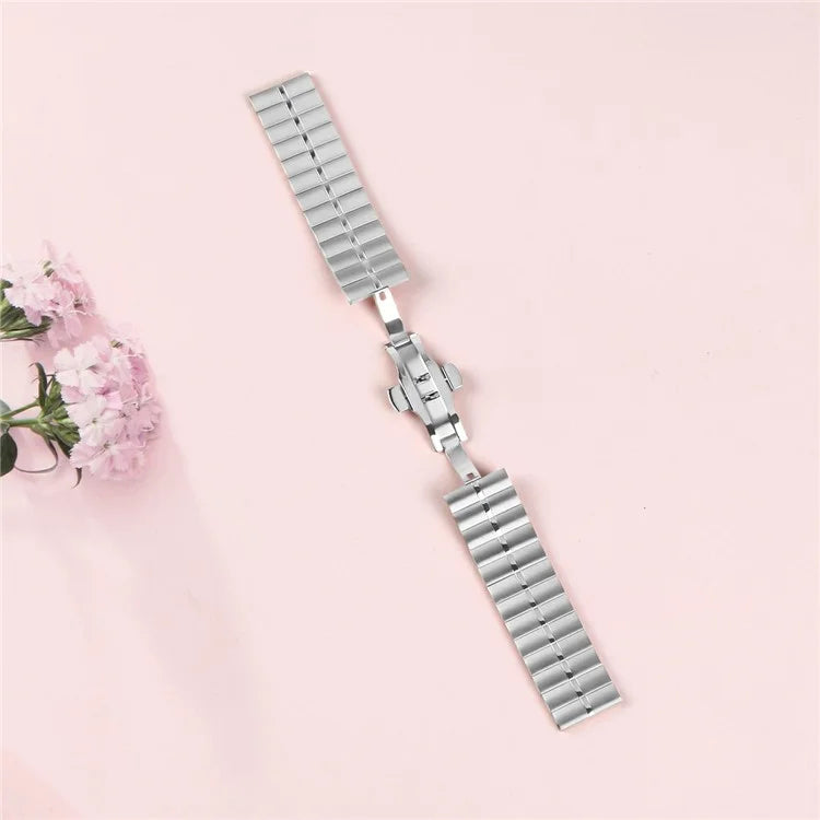 For Honor MagicWatch 2 46mm Watch Band Stainless Steel Wrist Strap with Butterfly Buckle