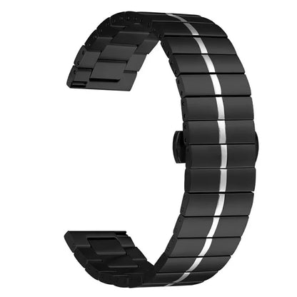 For Huawei Watch GT 2 46mm Metal Strap Quick Release Watch Band with Butterfly Buckle
