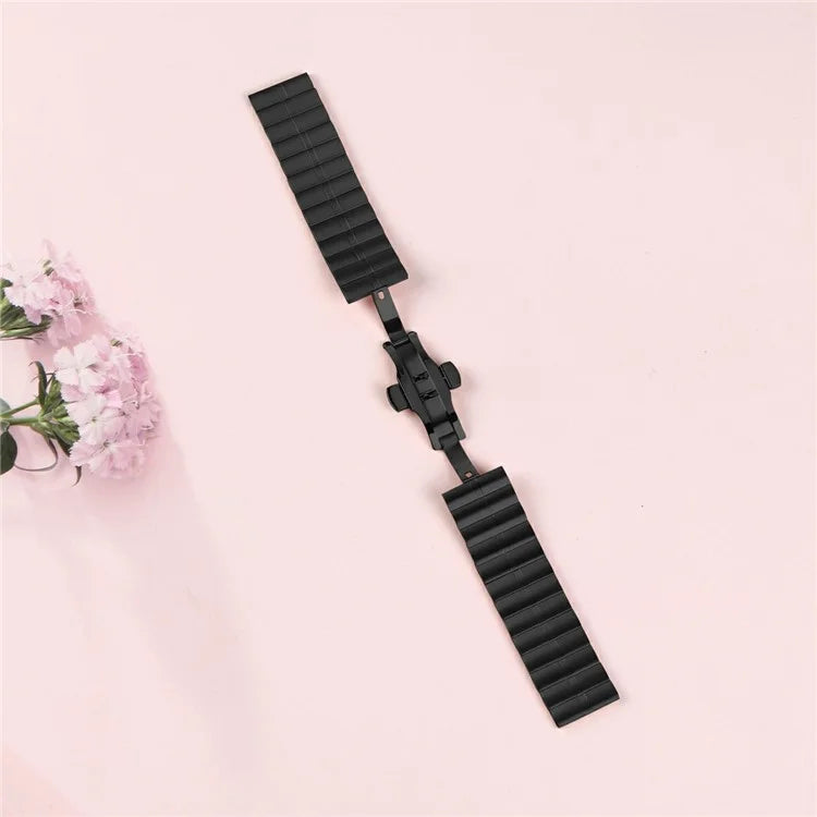 For Huawei Watch 3 / Watch 3 Pro Metal Watch Strap Stainless Steel Butterfly Buckle Wrist Band