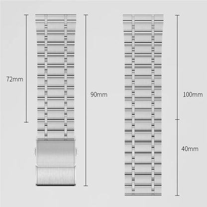 For Huawei Watch GT 2 Pro Stainless Steel Watch Band 22mm Quick Release 5-Beads Strap