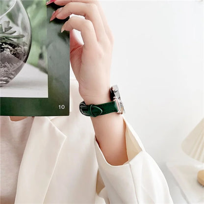 For Samsung Galaxy Watch6 Classic 43mm 47mm / Garmin Venu Leather Band 20mm Watch Strap