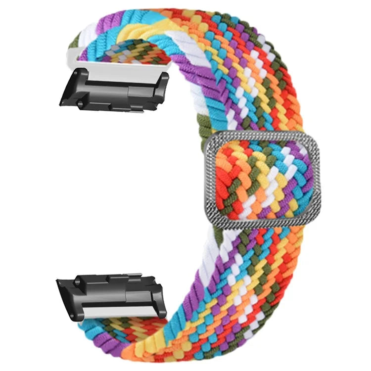 For Huawei Watch D Elastic Braided Nylon Watch Strap Adjustable Wrist Band