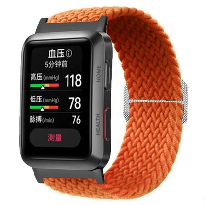 For Huawei Watch D Elastic Braided Nylon Watch Strap Adjustable Wrist Band