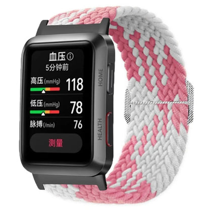 For Huawei Watch D Elastic Braided Nylon Watch Strap Adjustable Wrist Band