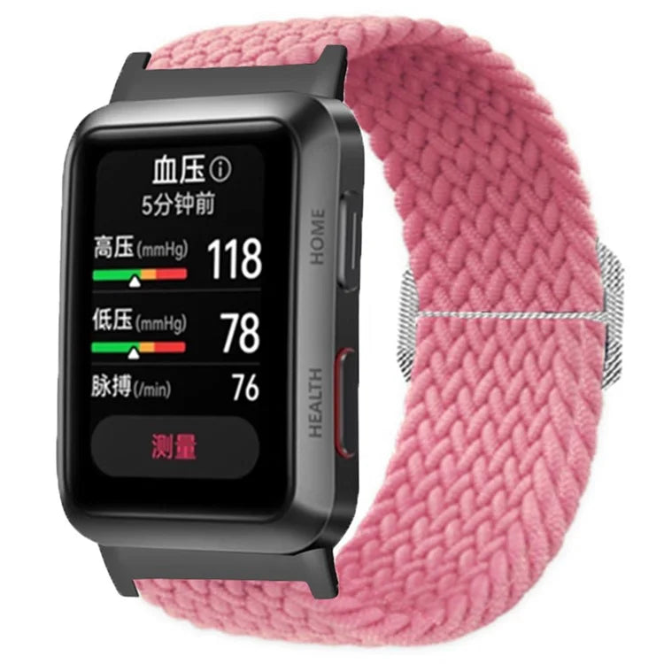 For Huawei Watch D Elastic Braided Nylon Watch Strap Adjustable Wrist Band