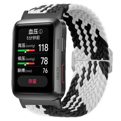 For Huawei Watch D Elastic Braided Nylon Watch Strap Adjustable Wrist Band