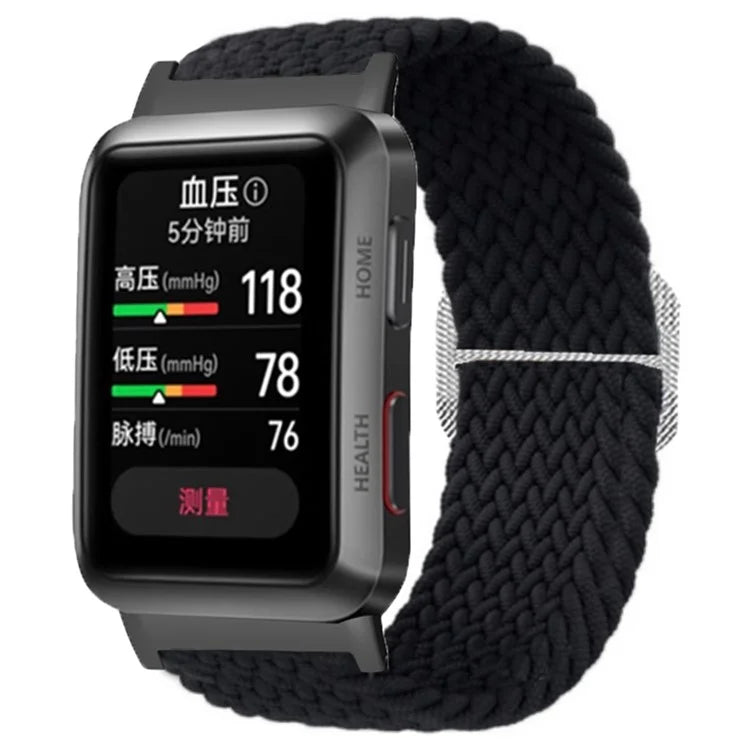 For Huawei Watch D Elastic Braided Nylon Watch Strap Adjustable Wrist Band