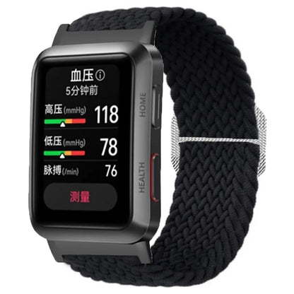 For Huawei Watch D Elastic Braided Nylon Watch Strap Adjustable Wrist Band