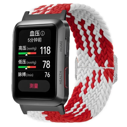 For Huawei Watch D Elastic Braided Nylon Watch Strap Adjustable Wrist Band