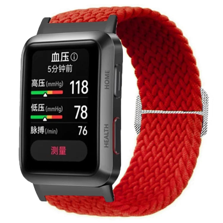 For Huawei Watch D Elastic Braided Nylon Watch Strap Adjustable Wrist Band