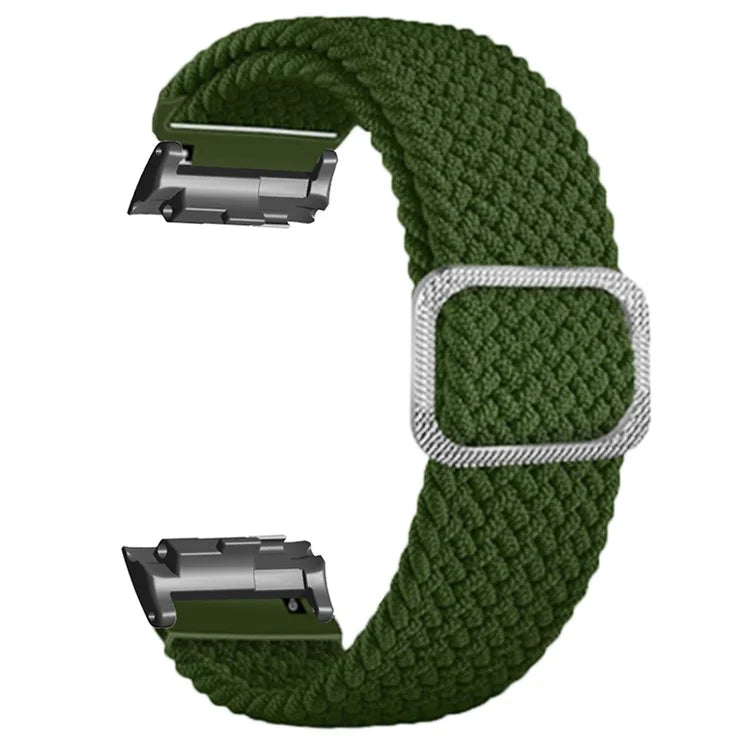 For Huawei Watch D Elastic Braided Nylon Watch Strap Adjustable Wrist Band