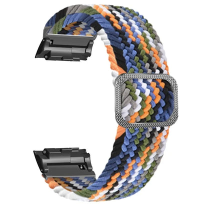 For Huawei Watch D Elastic Braided Nylon Watch Strap Adjustable Wrist Band