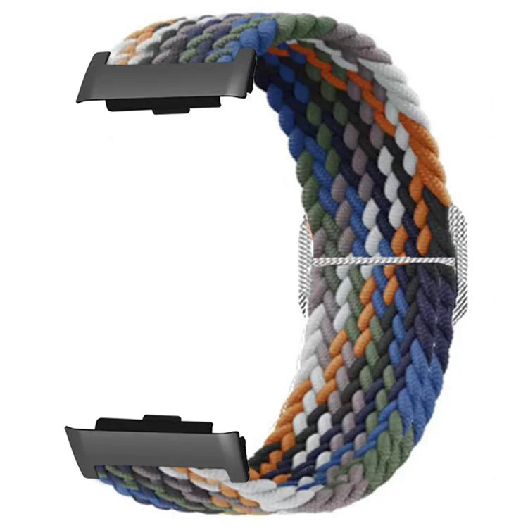 For Huawei Watch D Elastic Braided Nylon Watch Strap Adjustable Wrist Band