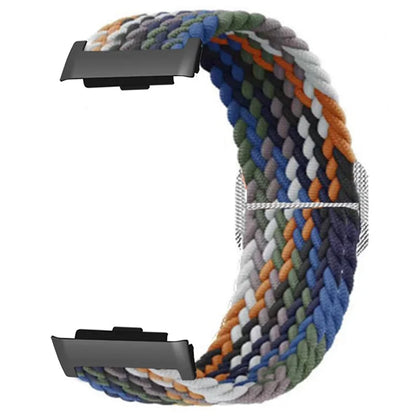 For Huawei Watch D Elastic Braided Nylon Watch Strap Adjustable Wrist Band