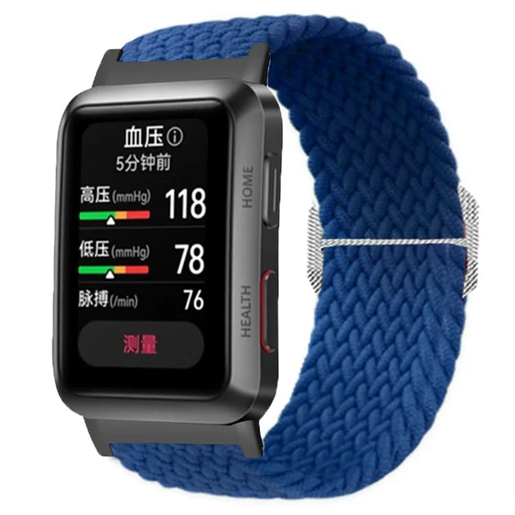 For Huawei Watch D Elastic Braided Nylon Watch Strap Adjustable Wrist Band