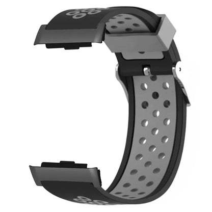For Huawei Watch D Adjustable Silicone+Metal Watch Strap Breathable Band