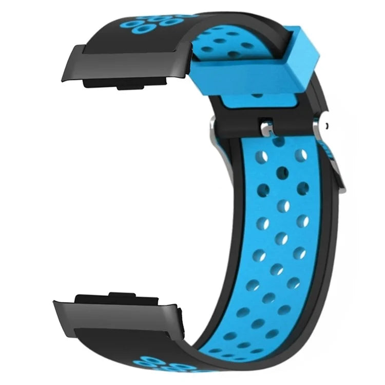 For Huawei Watch D Adjustable Silicone+Metal Watch Strap Breathable Band