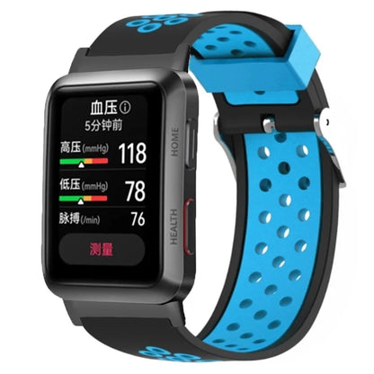 For Huawei Watch D Adjustable Silicone+Metal Watch Strap Breathable Band