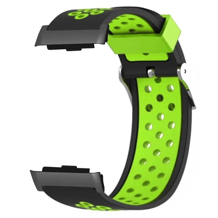 For Huawei Watch D Adjustable Silicone+Metal Watch Strap Breathable Band