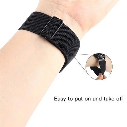 For Samsung Galaxy Watch3 45mm / Huawei Watch GT 4 46mm Nylon Watch Band 22mm Replacement Strap
