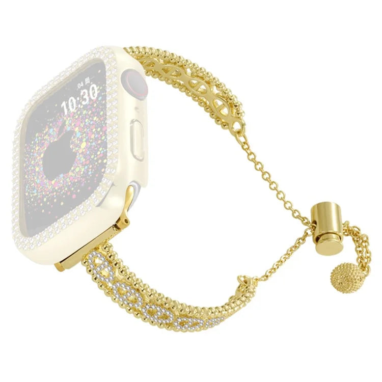 For Garmin / Samsung / LG / Huawei / Huami 20mm Universal Rhinestone Copper Watch Strap