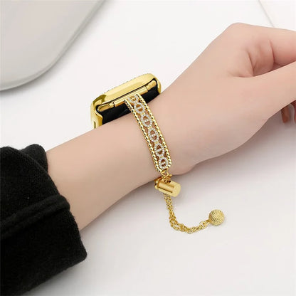 For Garmin / Samsung / LG / Huawei / Huami 20mm Universal Rhinestone Copper Watch Strap