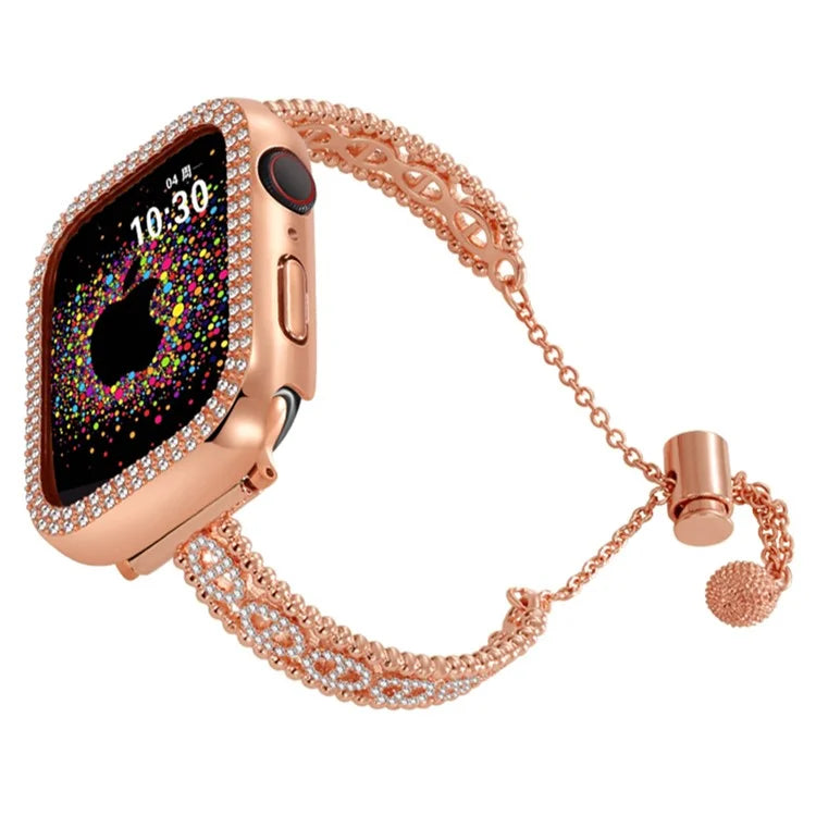 For Garmin / Samsung / LG / Huawei / Huami 20mm Universal Rhinestone Copper Watch Strap