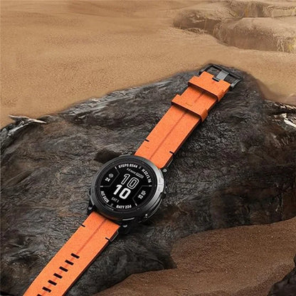 For Garmin Fenix 5X 6X 7X Pro Tactix Delta 26mm Genuine Leather Watch Strap Band Replacement