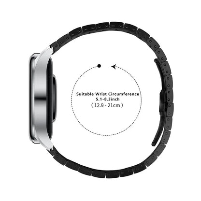 For Garmin Venu 2 Smart Watch Metal Strap Stainless Steel Wristband with Butterfly Buckle
